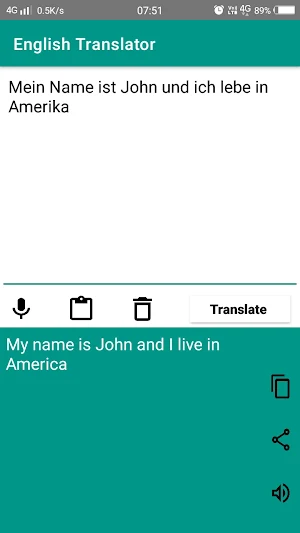 English to German Translator Screenshot 1