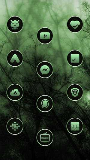 Gothic Forest Green Icons Screenshot 3