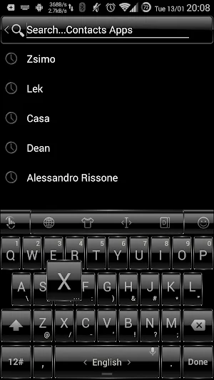 Keyboard Theme Frame Black Screenshot 1
