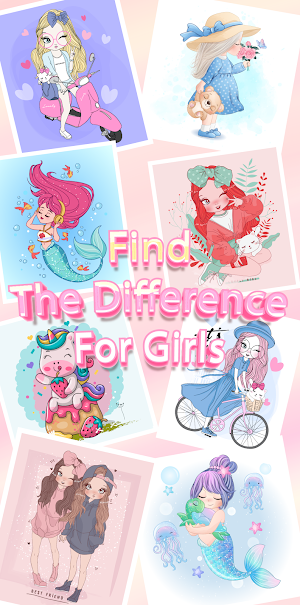 Find the Difference Games Girl Screenshot 0