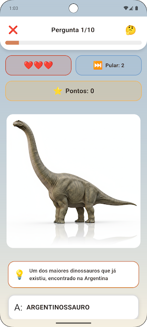 Quiz de Dinossauros Screenshot 2