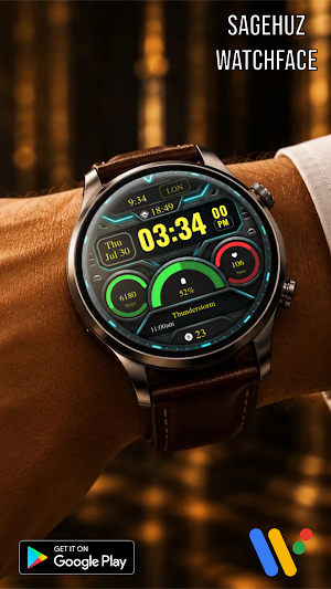 A119 KHIM Digital Watch Face Screenshot 3