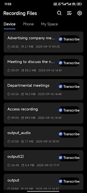 Coral Recorder Screenshot 2