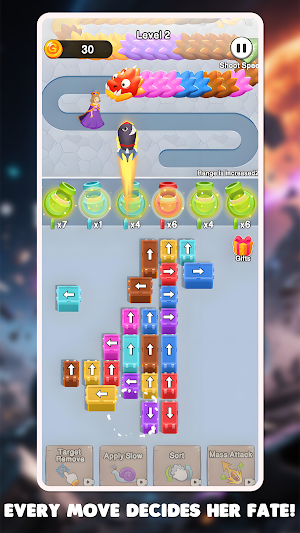 Block Puzzle: Save Girl Screenshot 2