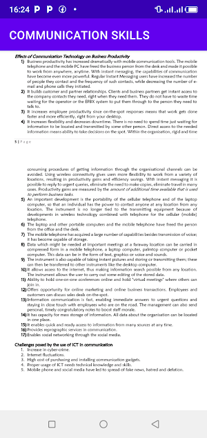Communication Skills Notes Screenshot 2