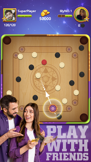 Carrom Super: Disc Game Screenshot 1