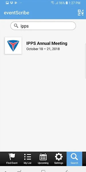 IPPS Events Screenshot 2