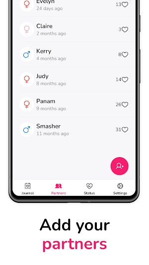 LoveLust: Sex tracker Screenshot 3