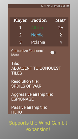 Scythe Board Game Assistant Screenshot 2
