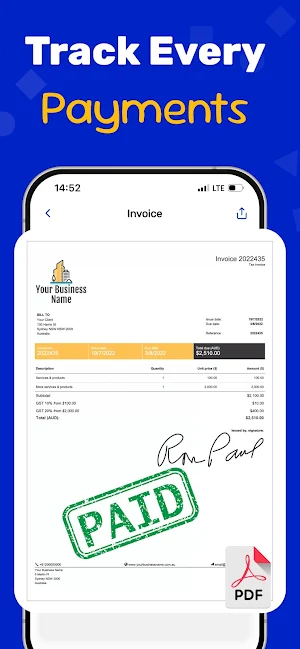 Invoice Maker: Estimate & PDF Screenshot 3