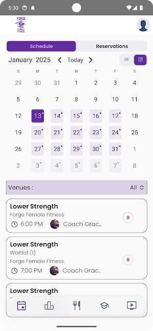 Forge Female Fitness Screenshot 0