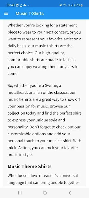 Music T-shirts Screenshot 2
