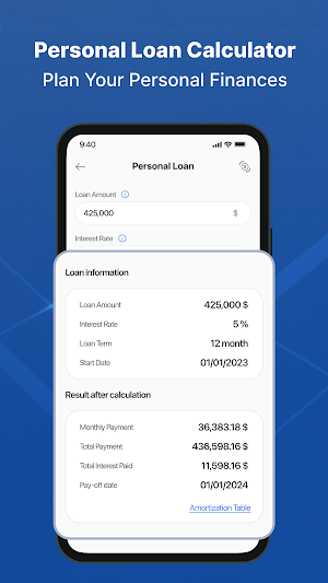 Mortgage & Loan Calculator Screenshot 1
