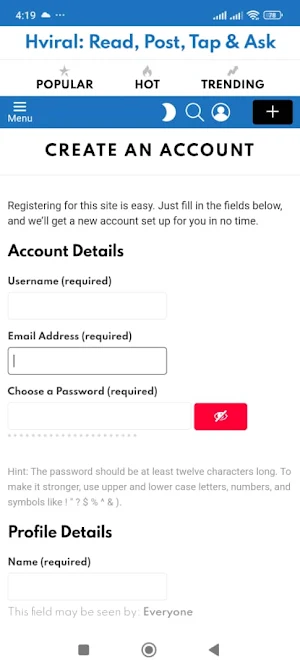 Hviral: Read, Post, Tap & Ask Screenshot 3