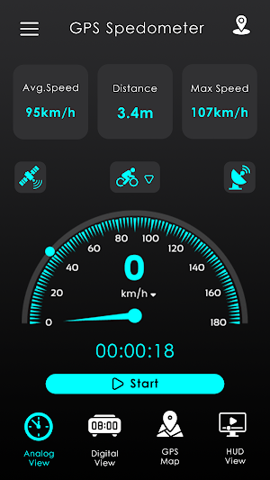 GPS Speedometer: Odometer Screenshot 1
