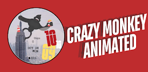 Animated Monkey Watch Face Screenshot 0
