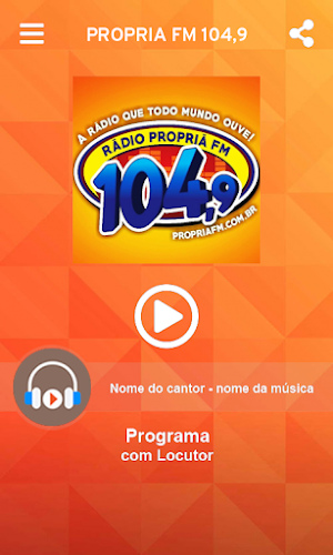 PROPRIÁ FM 104,9 Screenshot 1