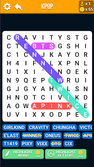 Word Kpop Search Screenshot 3
