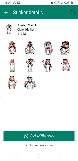 Arabic Stickers Screenshot 3