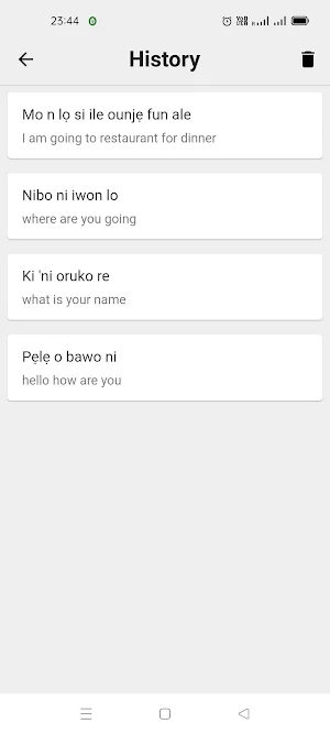 Yoruba To English Translator Screenshot 2