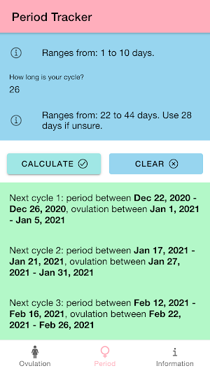 Ovulation & Period Tracker: Fertility Calendar Screenshot 3