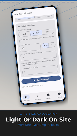 Wire Size Calculator Screenshot 2