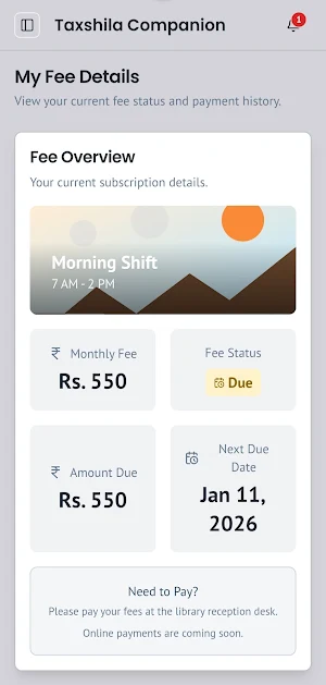 Taxshila Companion Screenshot 1
