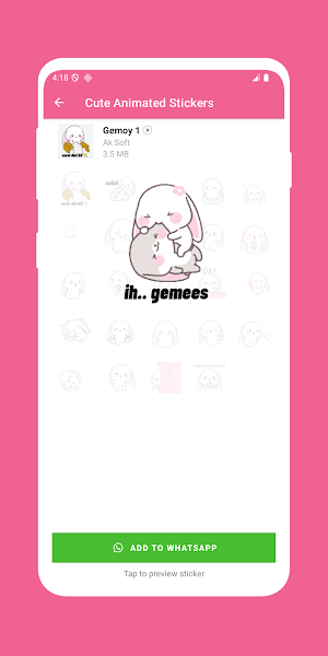 Cute Animated Stickers Screenshot 3
