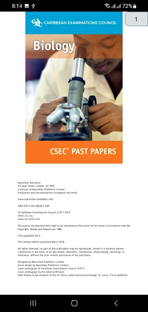 CXC Past Papers - Science Screenshot 1