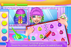 Princess Braided Hairstyles by Number Screenshot 2