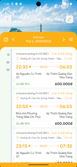 Nhật Dương Bình Minh Bus Screenshot 1