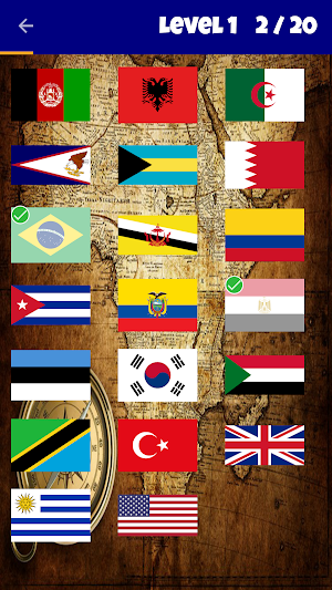 World Country Flags Puzzle Screenshot 1