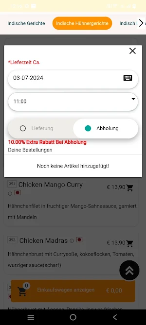 Indien Curry Haus Screenshot 3