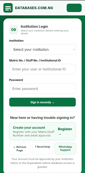 ADDJIM Database Screenshot 1