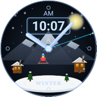 Winter Hybrid Watch Face