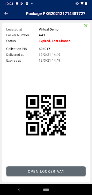 TZ Package Locker App Screenshot 2