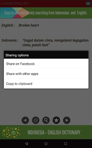 INDONESIA - ENGLISH DICTIONARY Screenshot 2