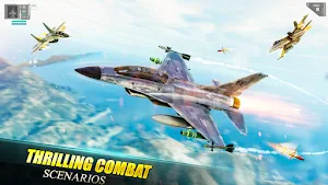 Air Fighting Jet Airplane Games 2021 - Plane Games Screenshot 0