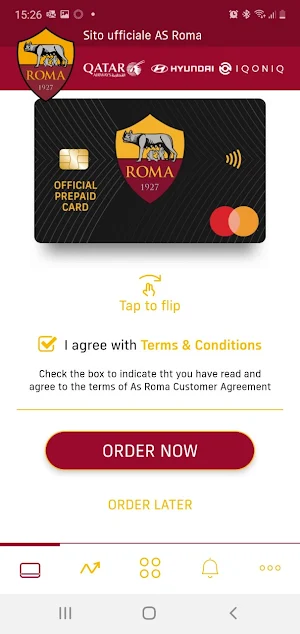 ASROMA Prepaid Card Screenshot 3