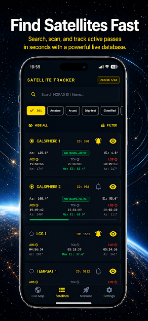 SkyLive: Satellite Tracker Screenshot 2