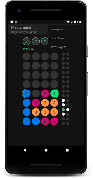 Mastermind - the educational code breaking puzzle Screenshot 2