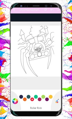 Choo Choo Charles Coloring Screenshot 3