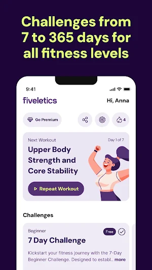 Fiveletics: Micro Workouts Screenshot 1