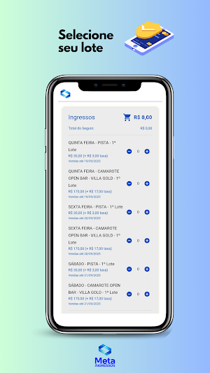 Meta Ingressos Screenshot 3