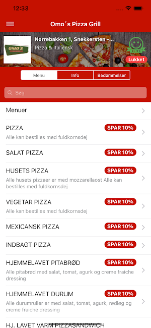 Omo´s Pizza Grill Screenshot 0