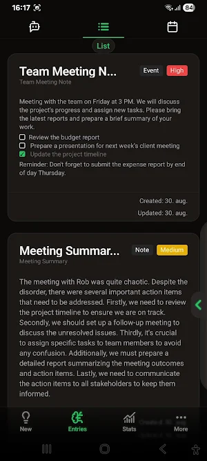 Innfall – Smart AI Note-Taking Screenshot 2