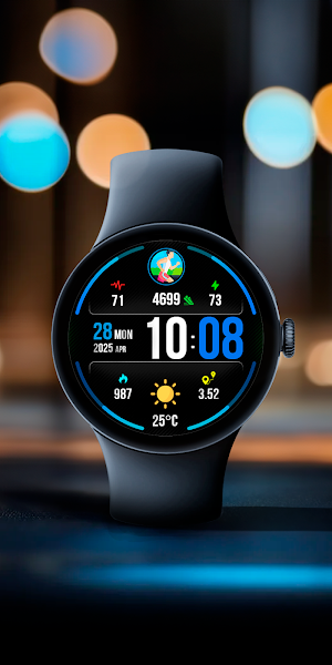 Digital PulseMotion Watch Face Screenshot 3