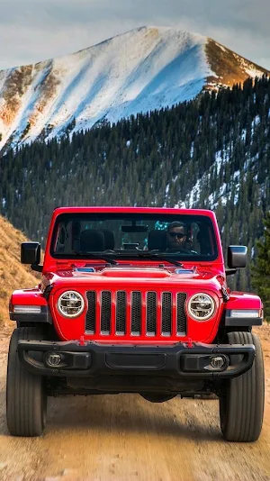 Red Jeep Wrangler Wallpapers Screenshot 0