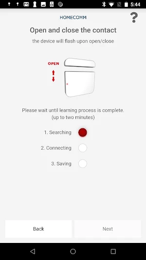 HomeComm Alarm Screenshot 2