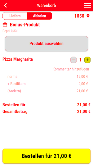 Pizzeria Wien Screenshot 1